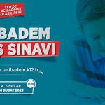 Özel Acıbadem Okulu Giriş Sınavı Başvuruları Başladı!