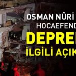 Osman Nuri Topbaş Hocaefendi'den Depremle İlgili Açıklama Osman Nuri Topbaş Hocaefendi, dinisohbeti.net