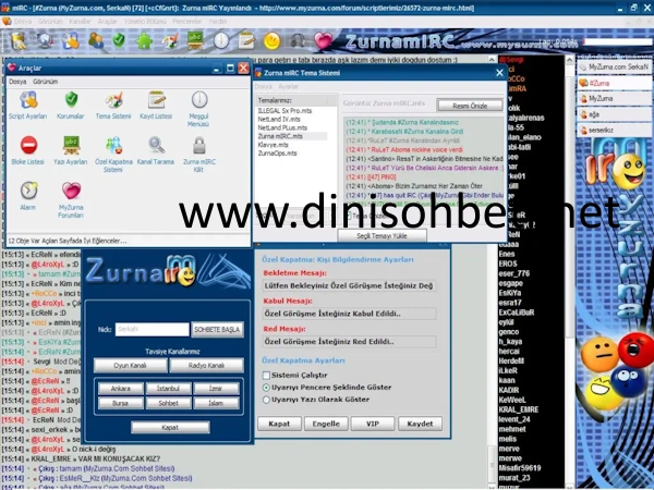 Dini Sohbet, İslami Chat Odaları, Mobil Sohbet Siteleri Mirc Islami Sohbet